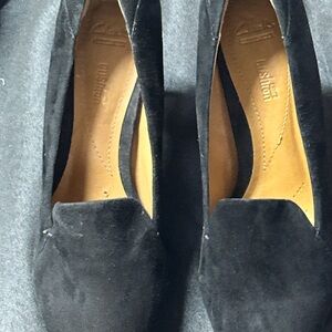 Clarks Soft black suede Leather Footwear